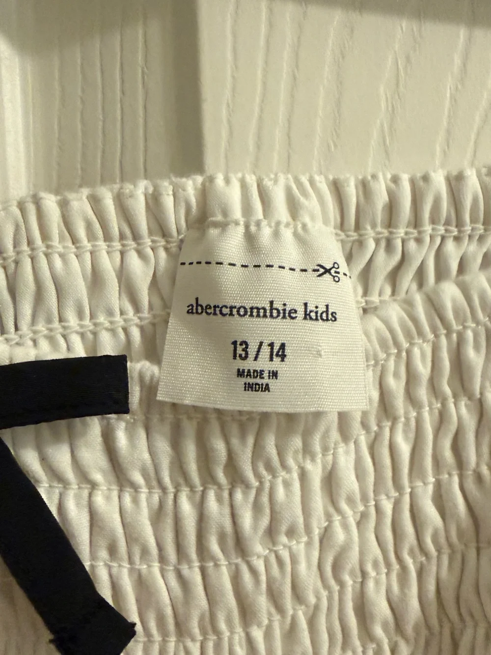 abercrombie kids White Dress with Black Floral Print